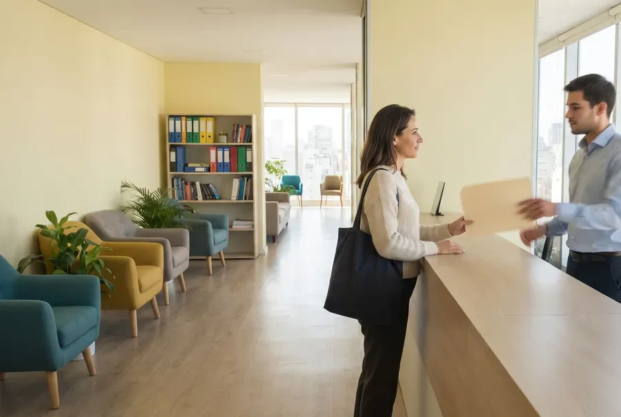 La recepción de un estudio profesional